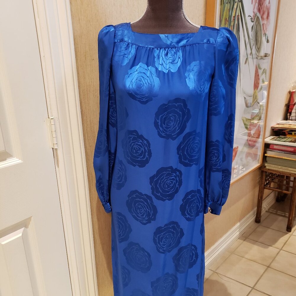 Neiman-Marcus Beautiful Blue Silk Dress -Sz 8